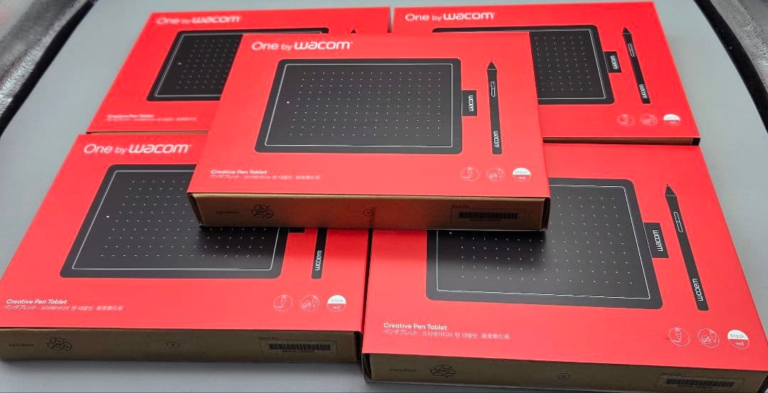 【新品未使用】Wacom ワコム ペンタブ One by Wacom　5個