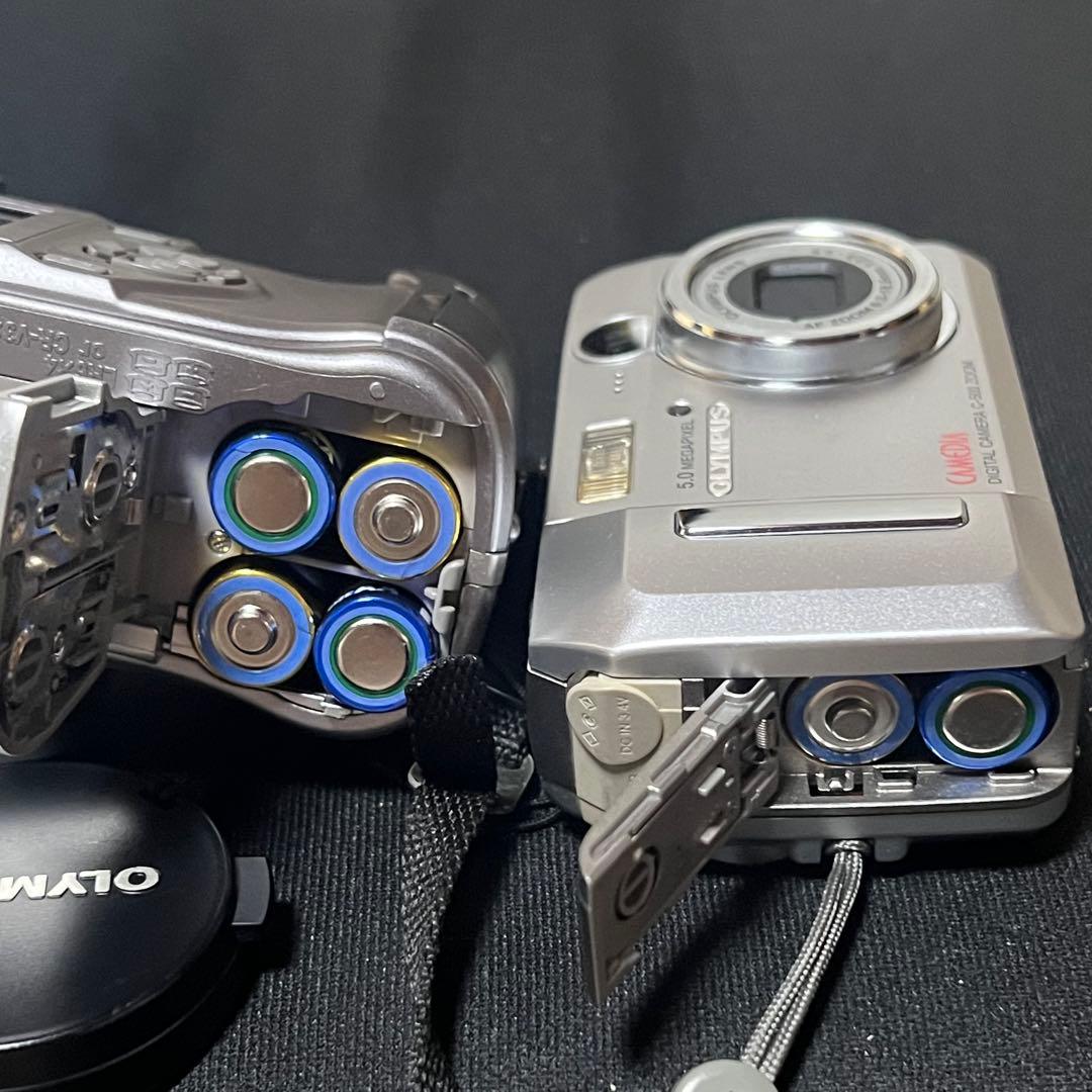 オリンパス　CAMEDIA コンデジ2台　C-755、C-500 動作品