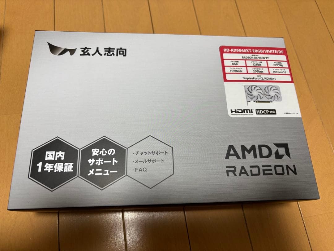 玄人志向 Radeon RX / 8GB RD-RX9060XT-E8GB