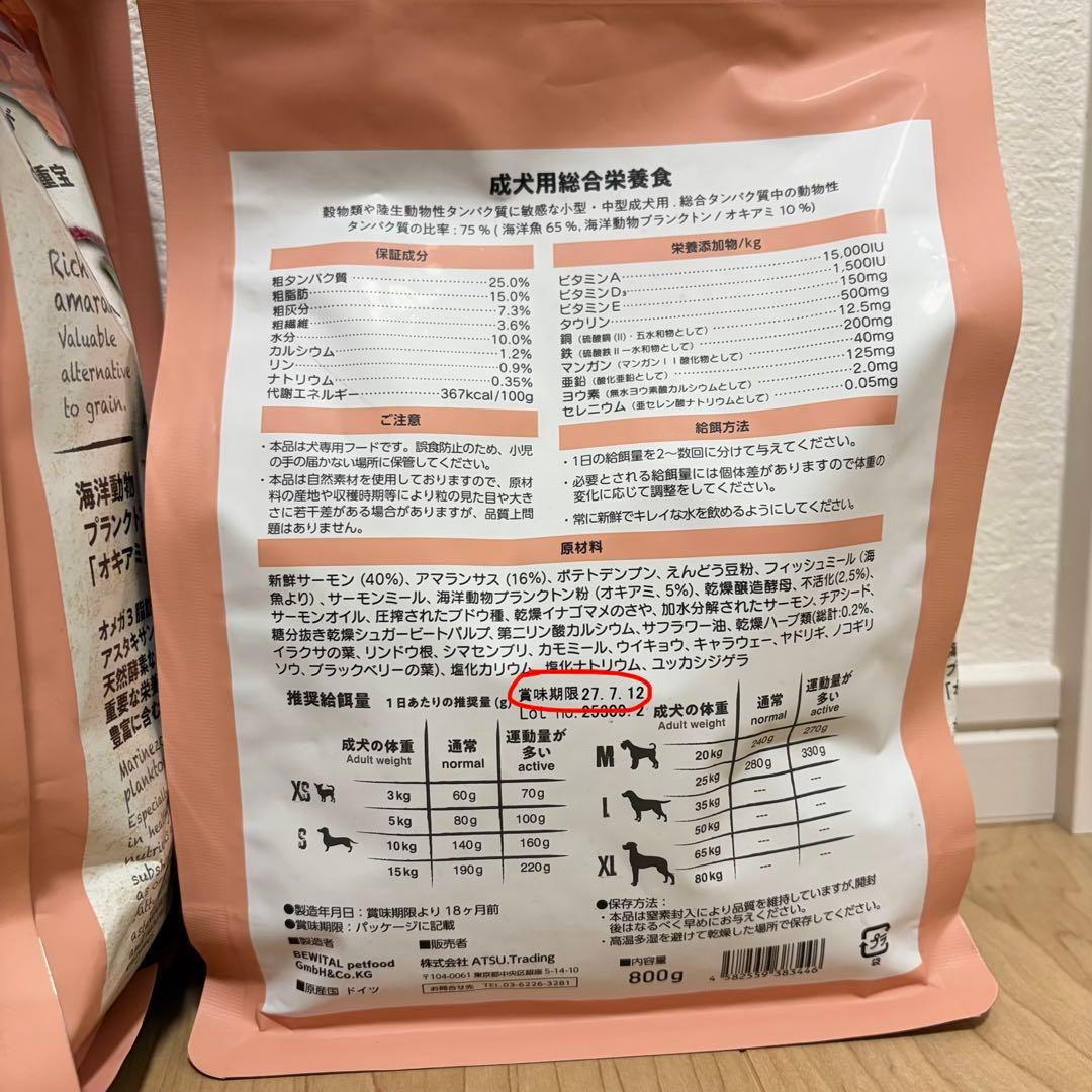 BELCANDO ベルカンド サーモン ドッグ フード 4.6kg 犬 アダルト