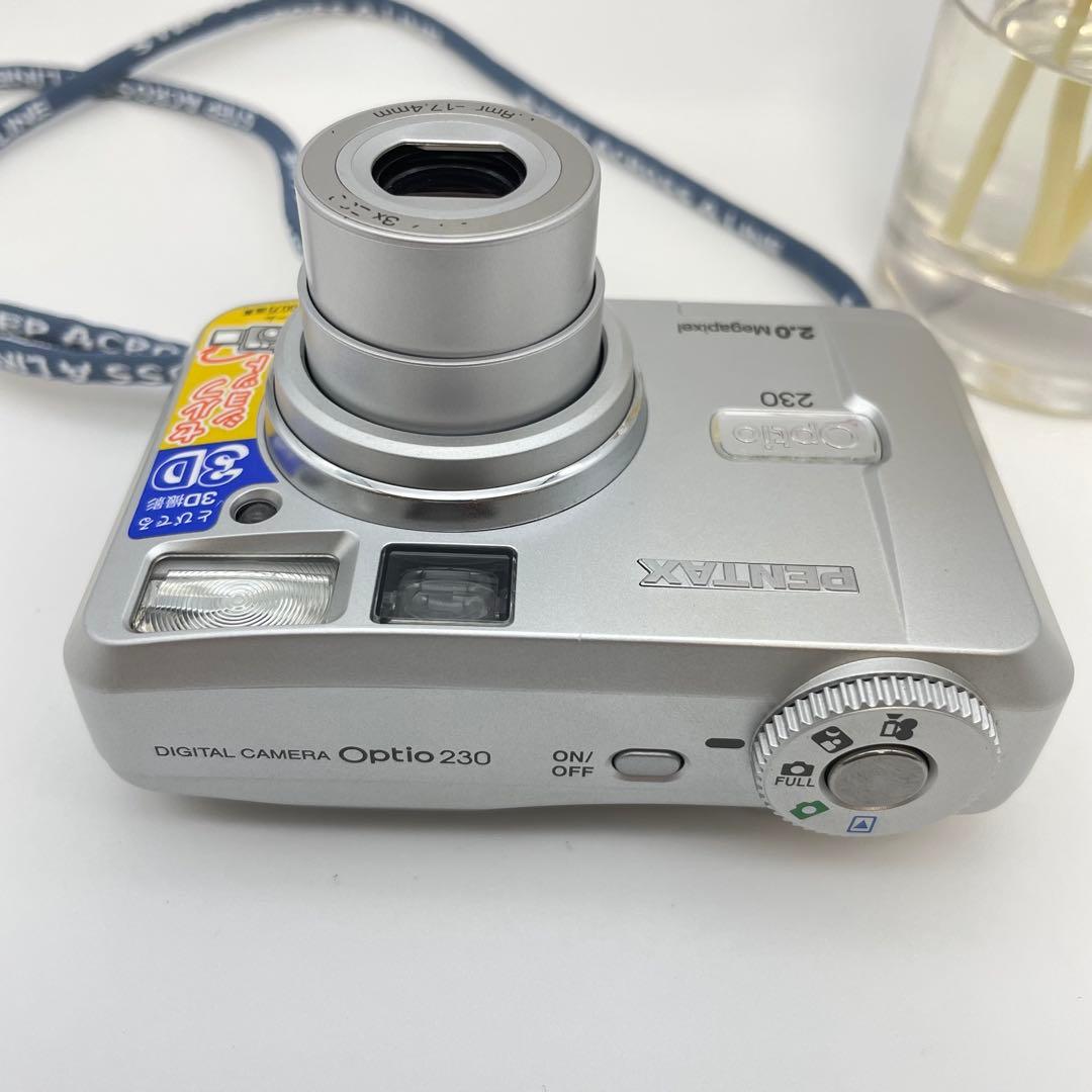 美品✨PENTAX Optio 230✨動作確認済 スマホ転送OK 単三電池