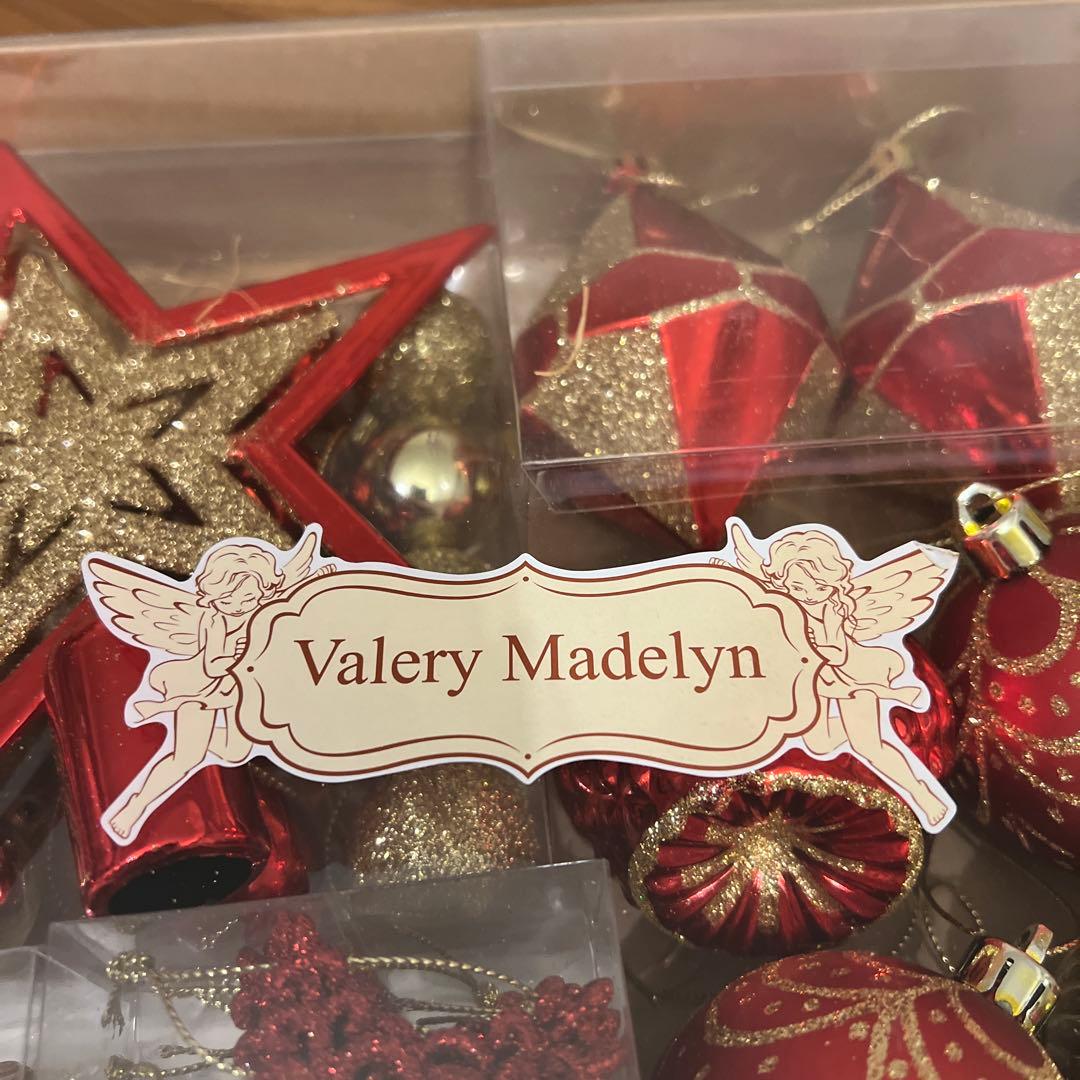 【新品未開封】Valery Madelyn オーナメントセット 北欧風 赤金