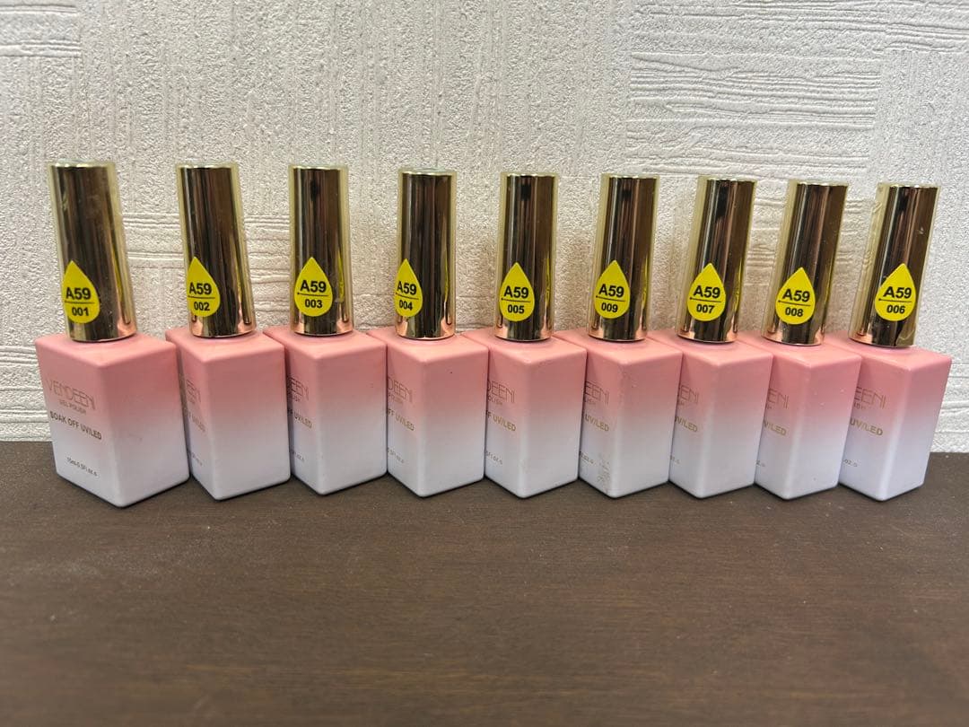 フラッシュジェル９色セットカラーチャートボード付15ml