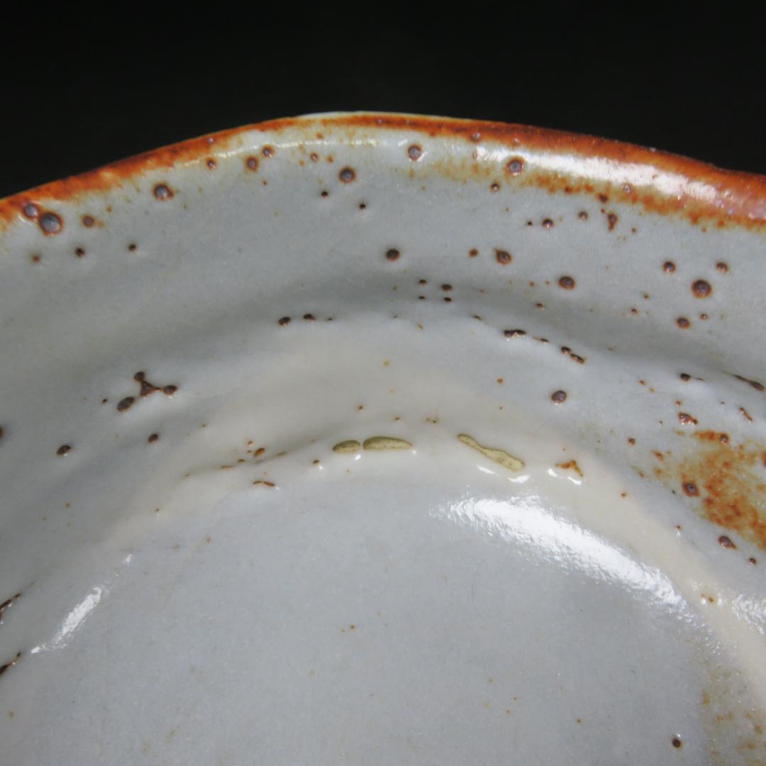 茶碗 志野 仙山窯 安藤日出夫 抹茶碗 茶器 茶道具 木箱 共箱
