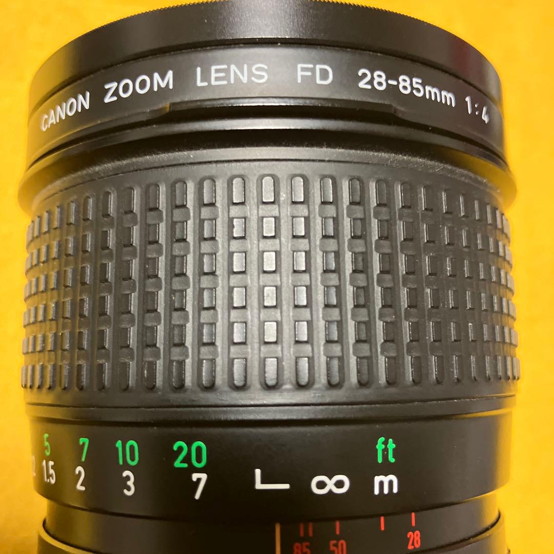 完動品キャノンFTB-QLブラックボディ+ズームレンズFD28-85mmセット