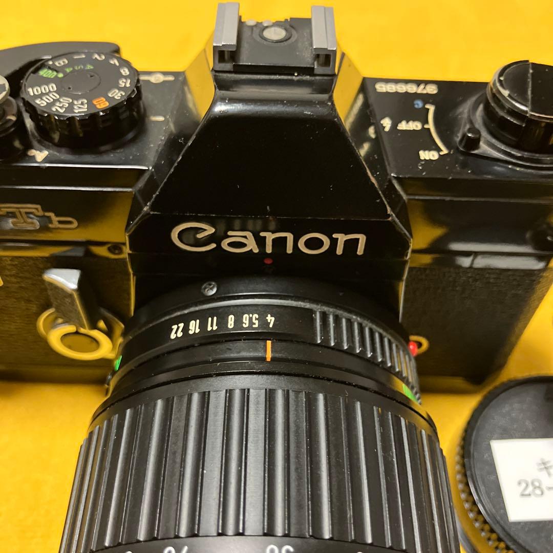 完動品キャノンFTB-QLブラックボディ+ズームレンズFD28-85mmセット