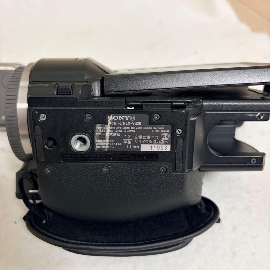 SONY レンズ交換式 ハンディーカム AVCHD マイク付 NEX-VG20