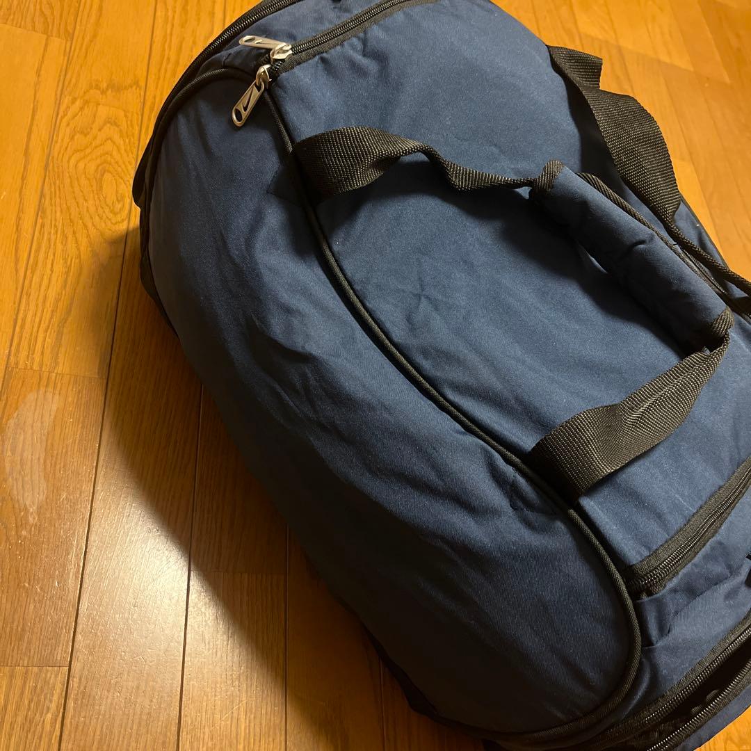 NIKE ボストンバッグ ポリエステル製 ネイビー