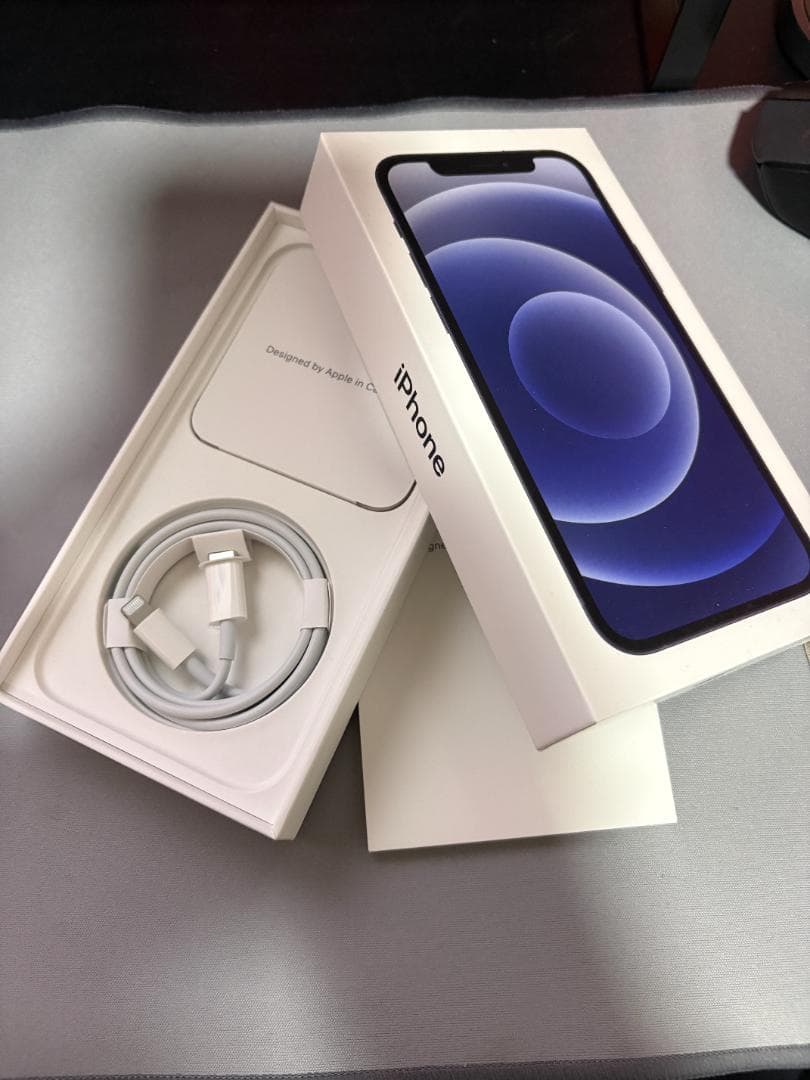 iPhone 12 256GB ブラック SIMフリー 充電ケーブル付き