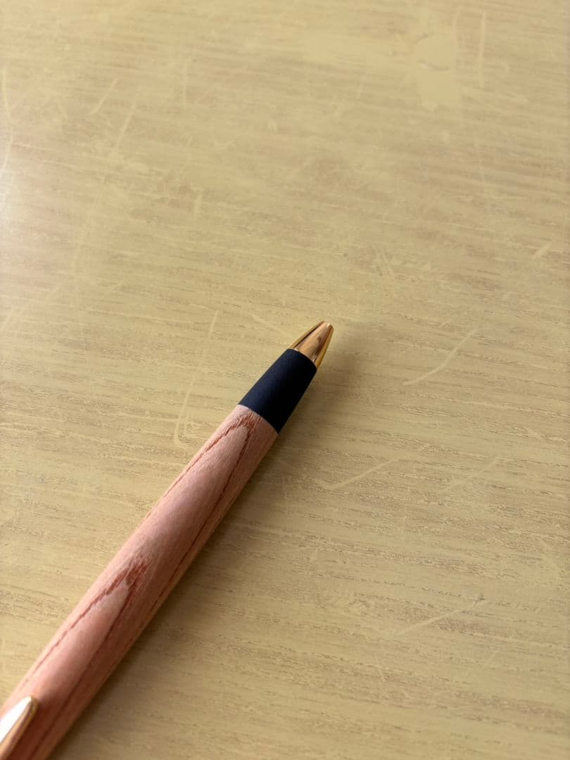 ボナンペン　欅　シャーペン　真鍮金具