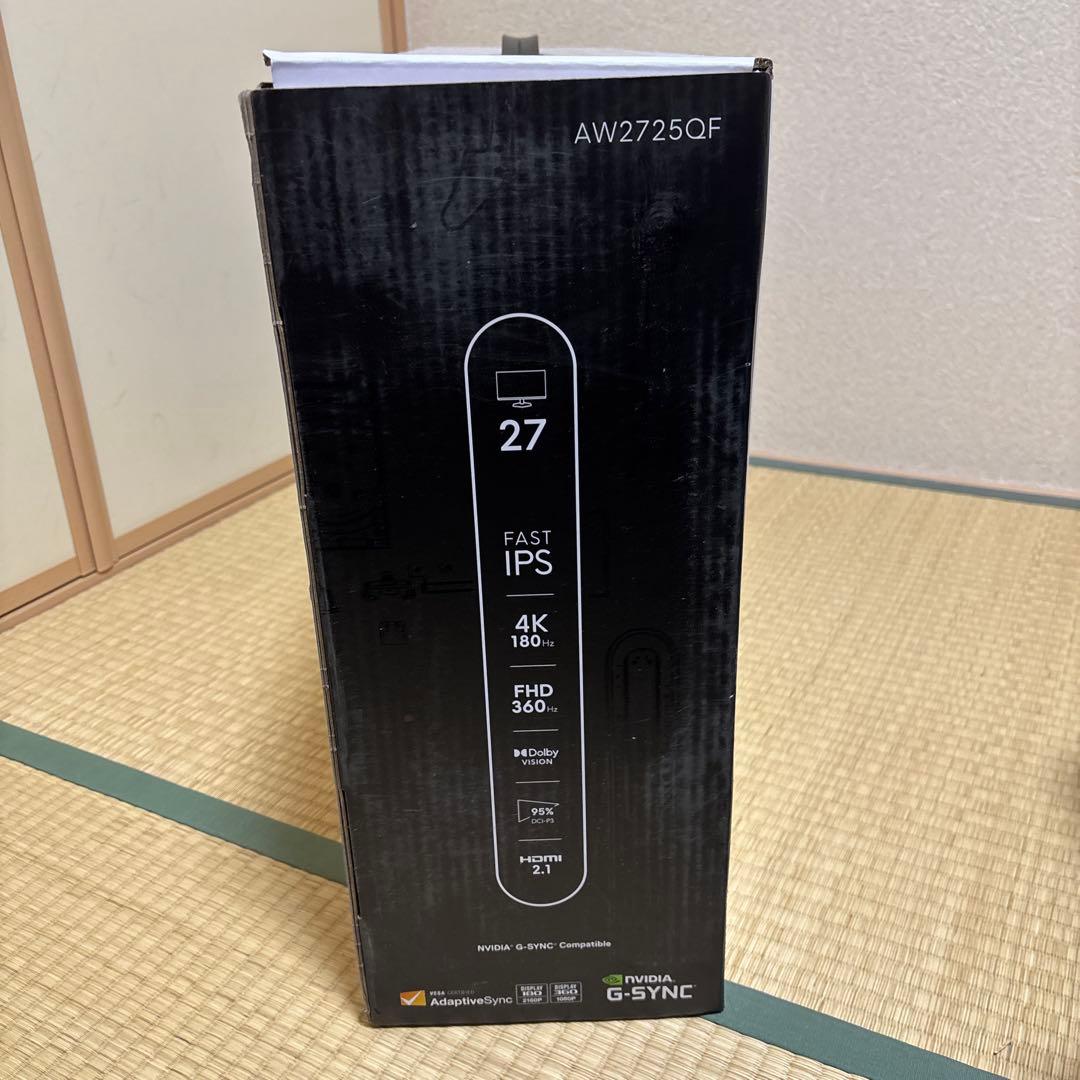 Dell AW2725QF ALIENWAREゲーミングモニター 27インチ4K