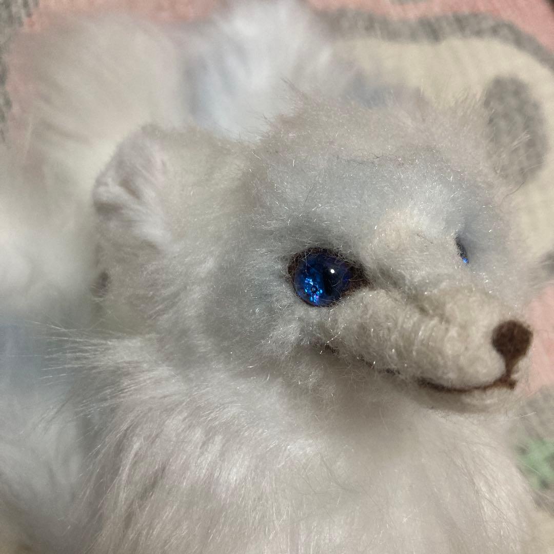 アートドール　九尾　白狐　ハンドメイド　作者名不明　ぬいぐるみ　中古品
