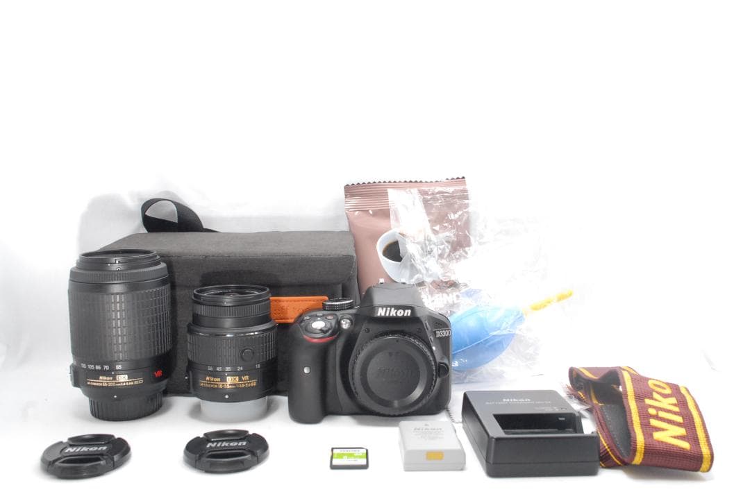 お得なダブルレンズ✨Nikon D3300 デジタル一眼レフカメラ　望遠　標準