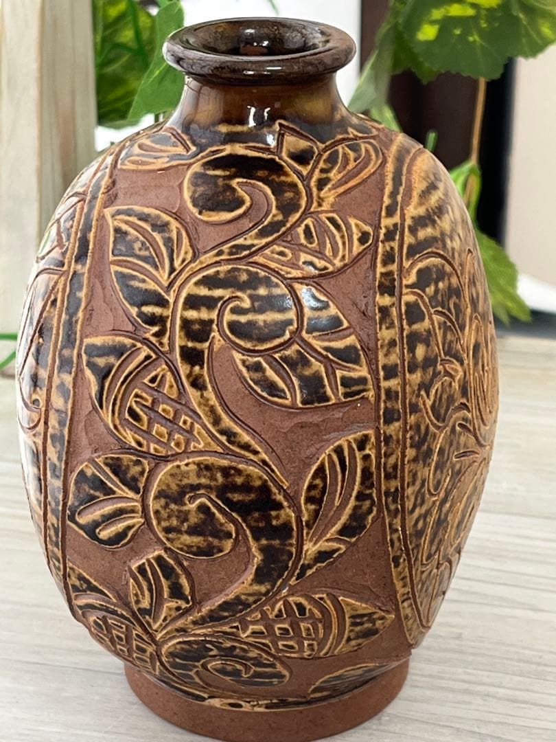 沖縄　壺屋焼❤️上江洲 茂生 作　花瓶