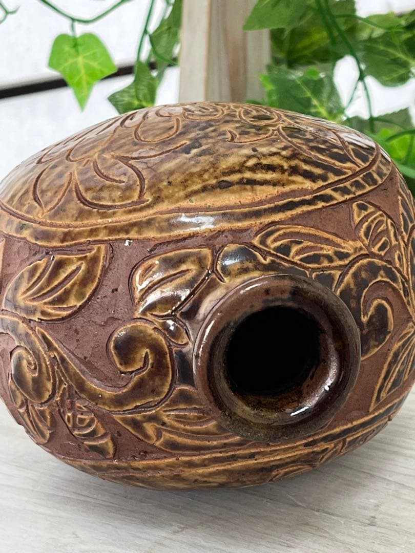 沖縄　壺屋焼❤️上江洲 茂生 作　花瓶