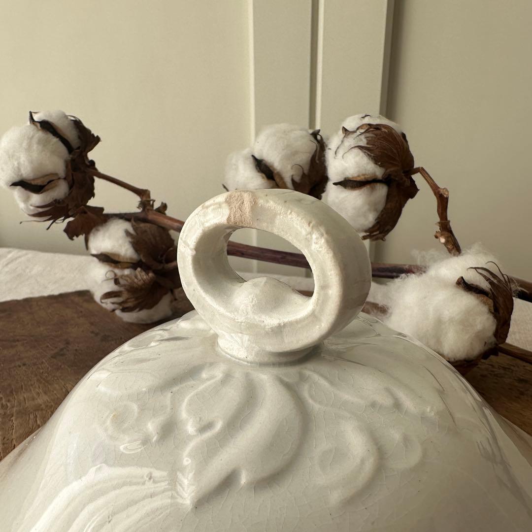 フランス アンティーク クレイユモントロー スーピエールの蓋