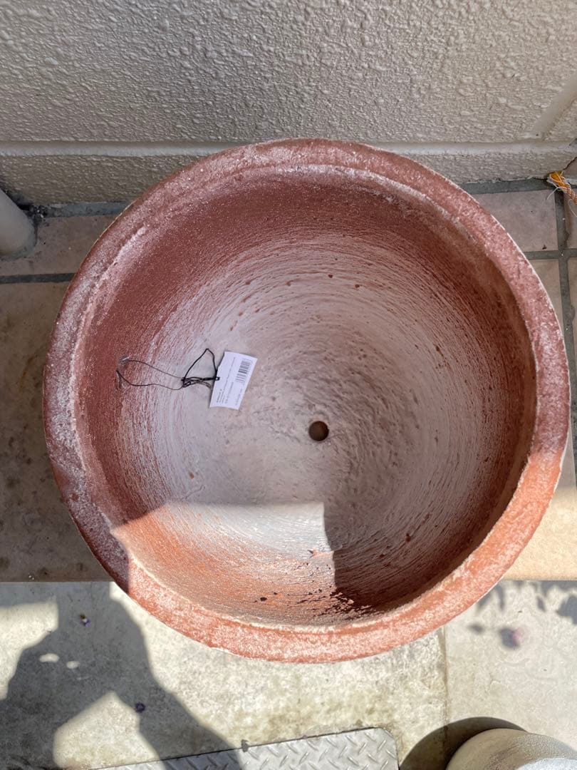 花鉢　プランター　M トール　茶系　テラコッタ調　ガーデン　置物