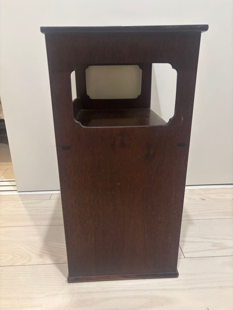 木製キャビネット ダークブラウン レトロ