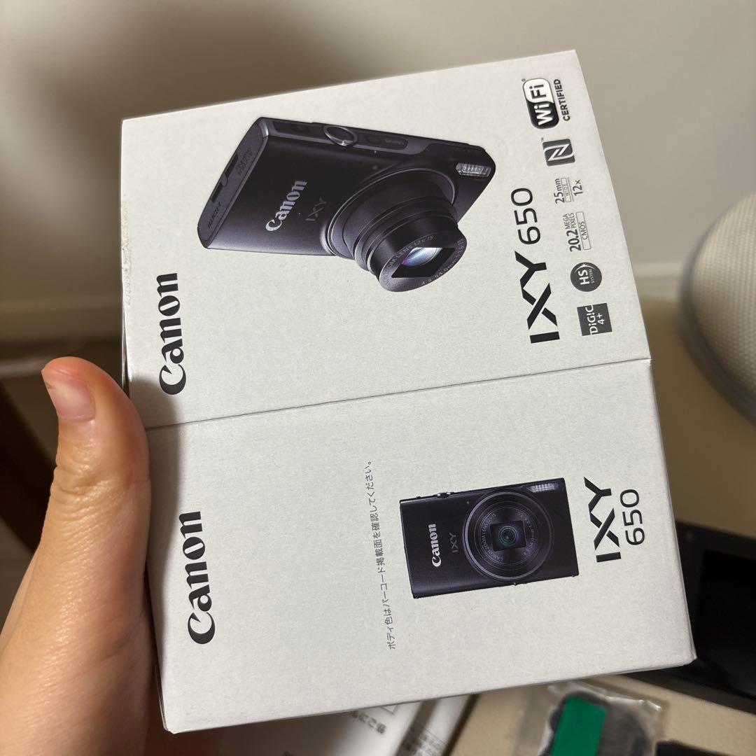 《美品》Canon IXY 650 ブラック コンパクトデジタルカメラ 付属品付