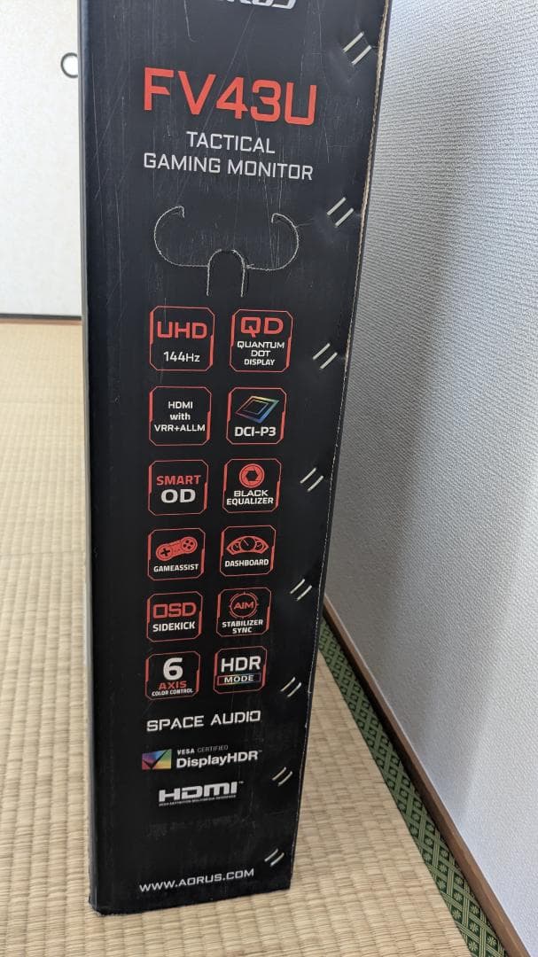 【中古】【美品】【4Ｋ】GIGABYTE AORUS FV43U