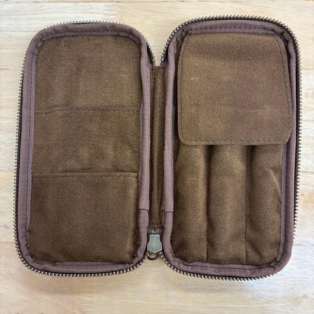 &Liebe アンドリーベ ジップペンケース スムースブラウン