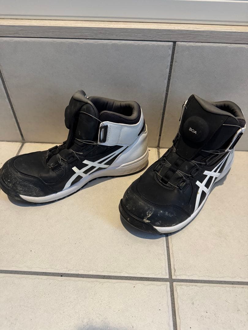 ASICS BOA 安全靴 ブラック/ホワイト