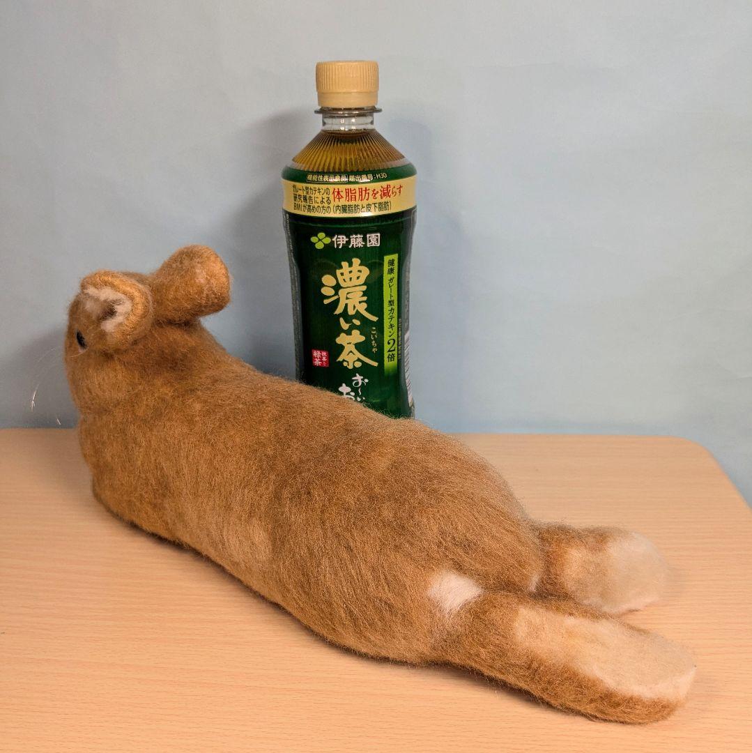羊毛フェルト　うさぎ　まったりオレンジドワーフ　のあ