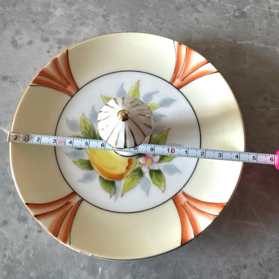 1918年 オールドノリタケ ハンドペイント檸檬トレー OldNoritake