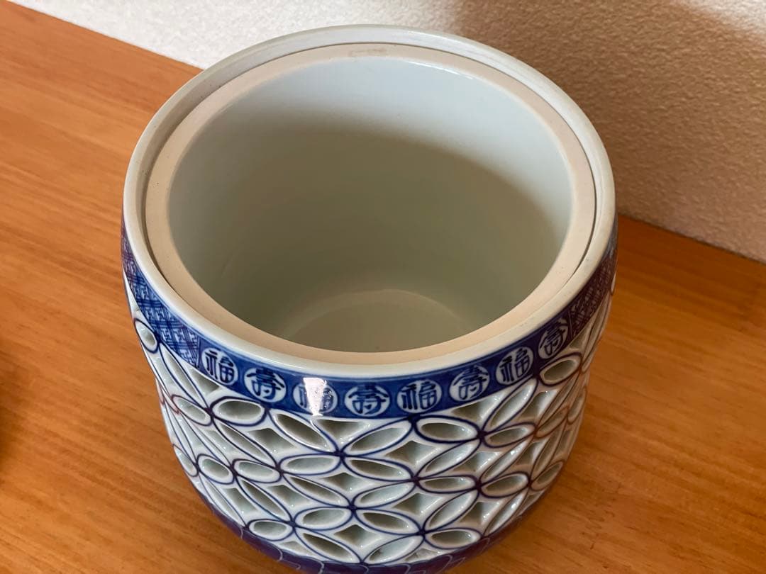 【値下げセール】平安春峰　水指　京焼　漆蓋　茶道　煎茶道