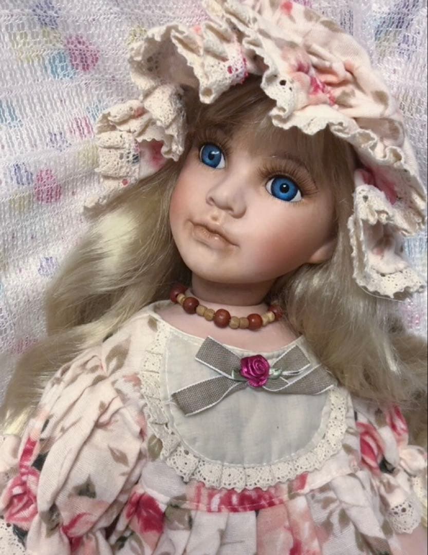 ヴィンテージ　ビスクドール　着せ替え人形　抱き人形　リボーンドール
