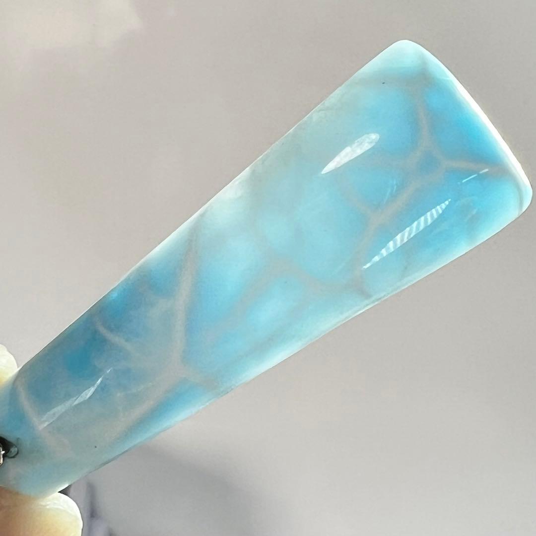 透け感綺麗　高品質　ラリマー　ペンダントトップ