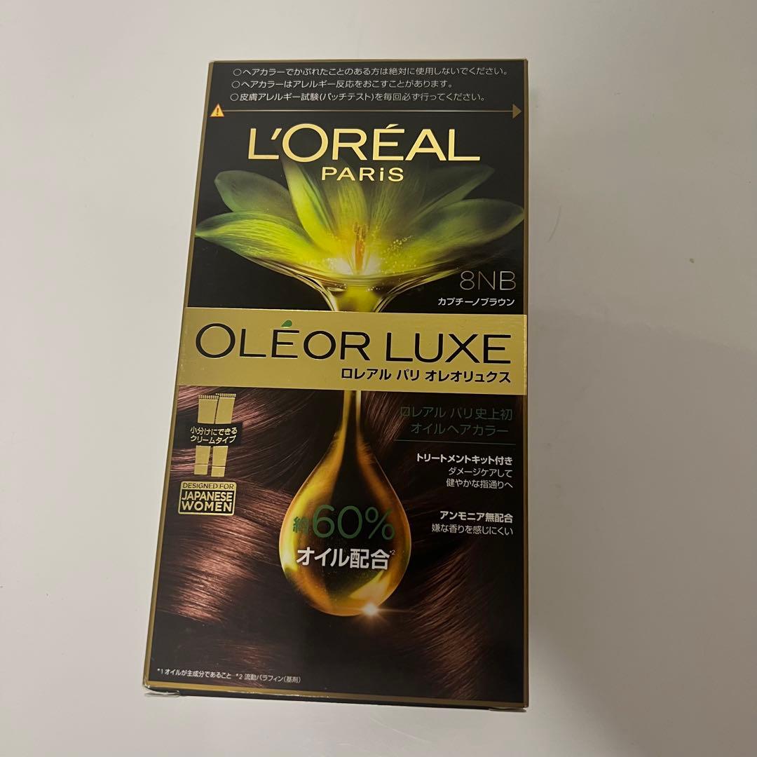 新品10個 ロレアルパリ オレオリュクス 8NB カプチーノブラウン ヘアカラー