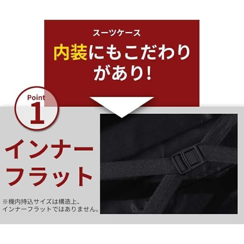 キャリーケース M TSAロック 衝撃吸収 軽量 静穏 キャリーバッグ ブルー