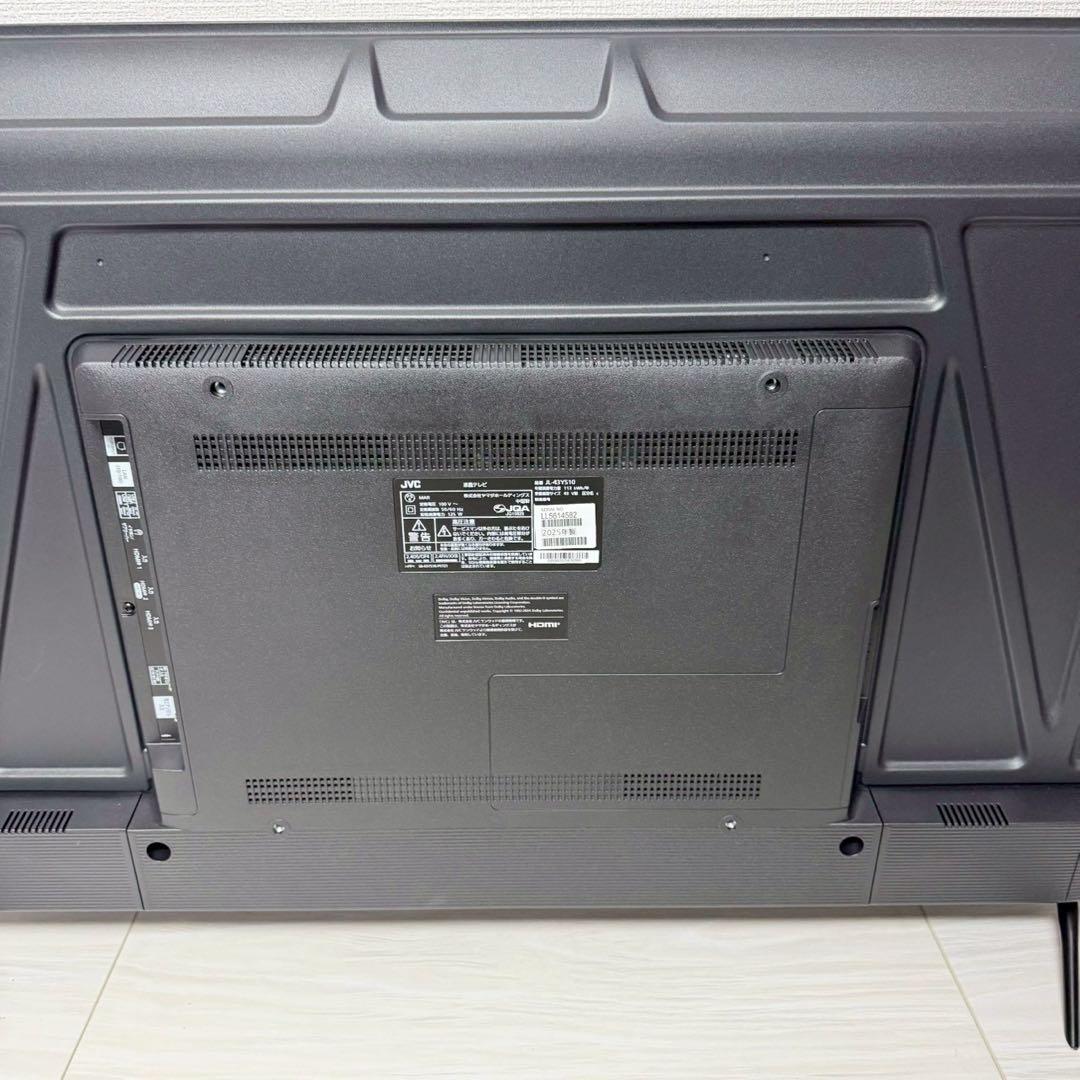 JVC 43V 4K 液晶テレビ JL-43YS10 fire tv 2025年
