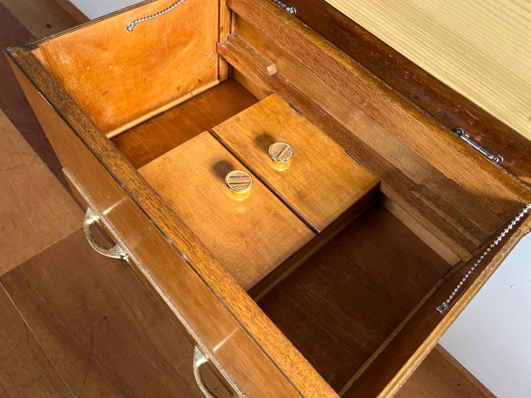 【Jasmine】ビンテージ 裁縫 ソーイング 収納テーブル