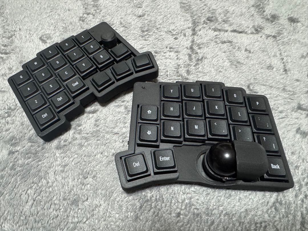 roBa-LP 無線分割 キーボード　黒