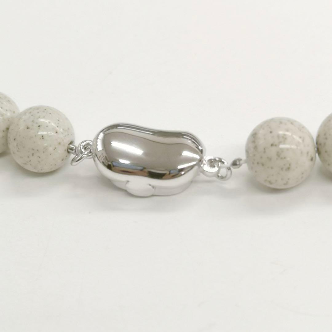 台湾産北投石8mmネックレス55cm ラジウム