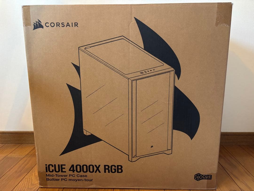 iCUE 4000X RGB ホワイト/強化ガラスPCケース ATX対応