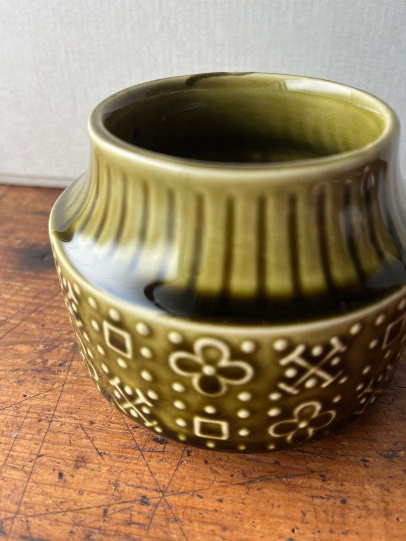 イギリス　英国　シュガーポット　陶器　ビンテージ　Sadler ENGLAND