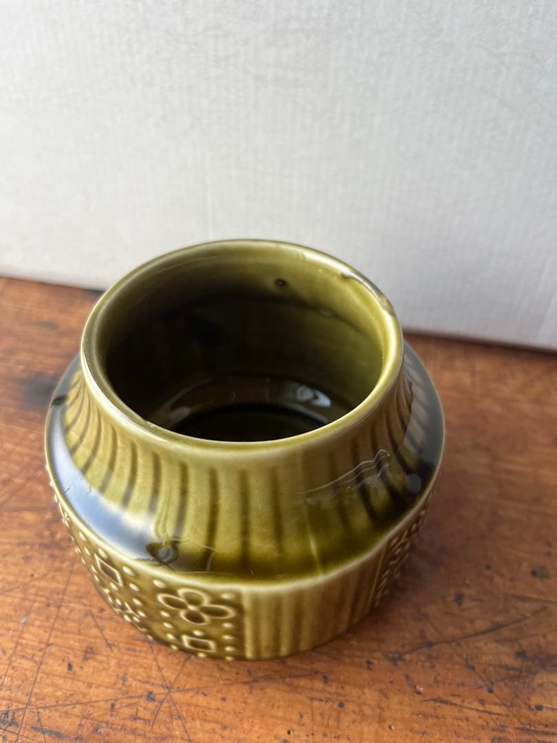 イギリス　英国　シュガーポット　陶器　ビンテージ　Sadler ENGLAND