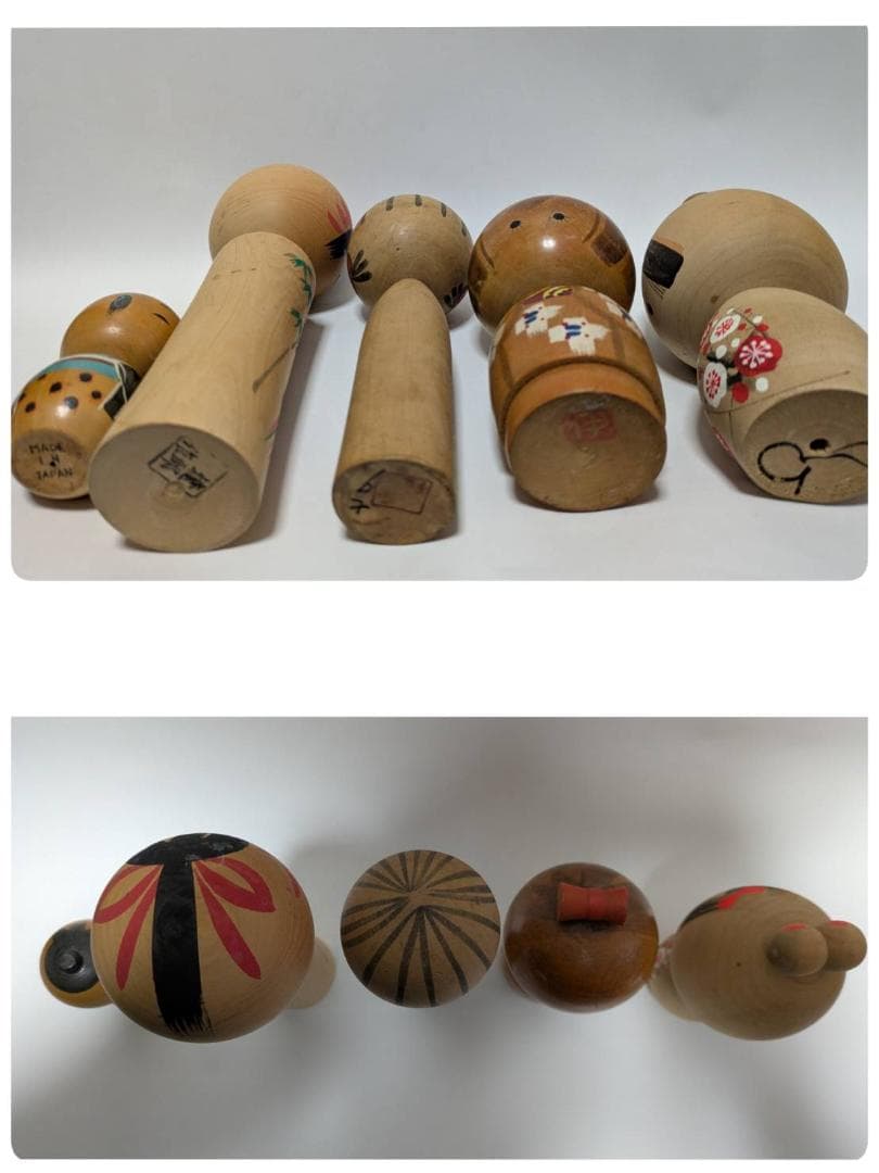 【14体セット】 木製 こけし 現代こけし 創作こけし 一部箱付き 伝統工芸品