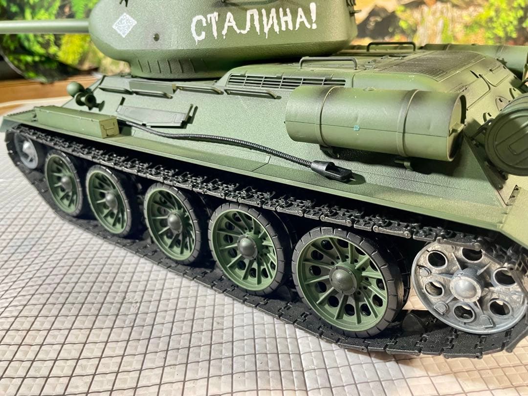 HENG LONG 1/16 T-34-85 メタル履帯&起動輪&誘導輪&ギヤ！