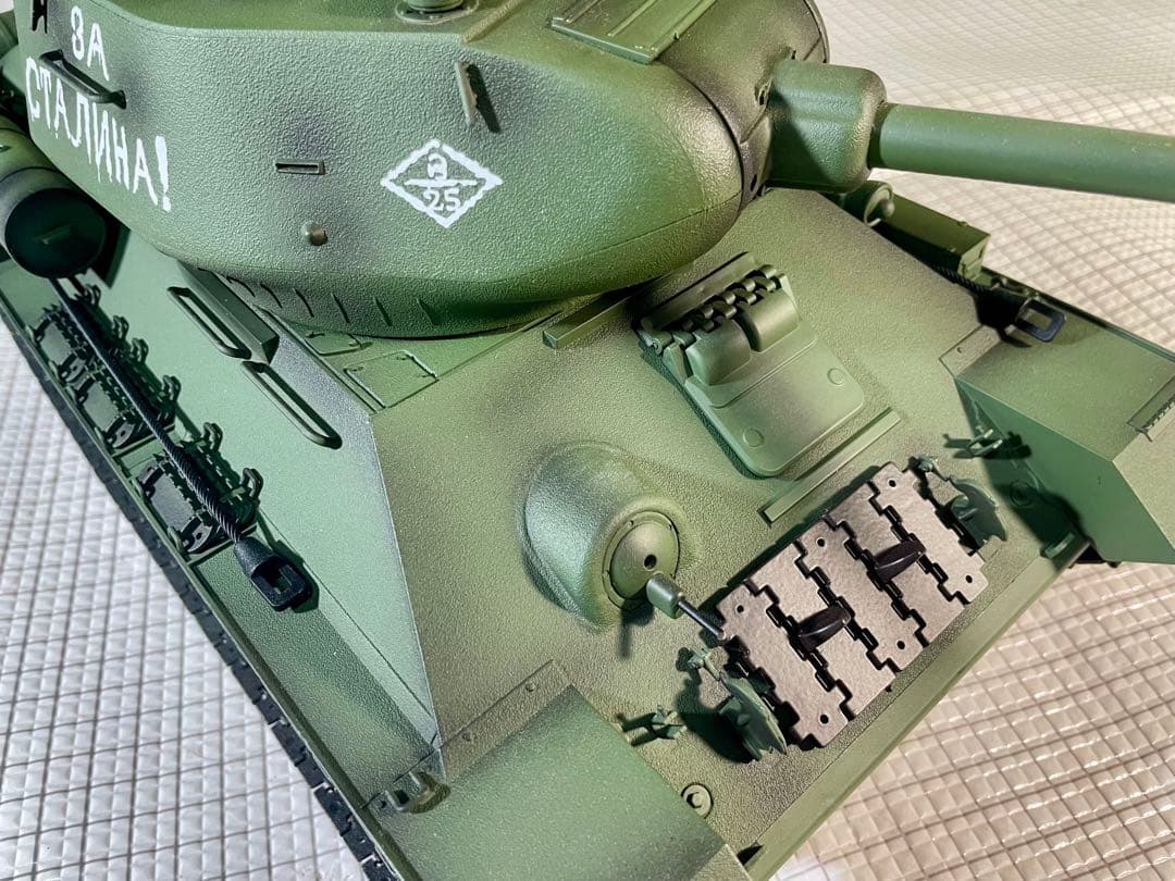 HENG LONG 1/16 T-34-85 メタル履帯&起動輪&誘導輪&ギヤ！