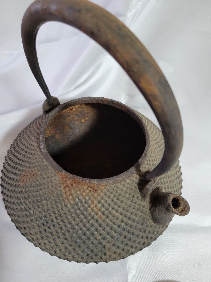 鉄瓶　霰　鉄器　急須　アンティーク品