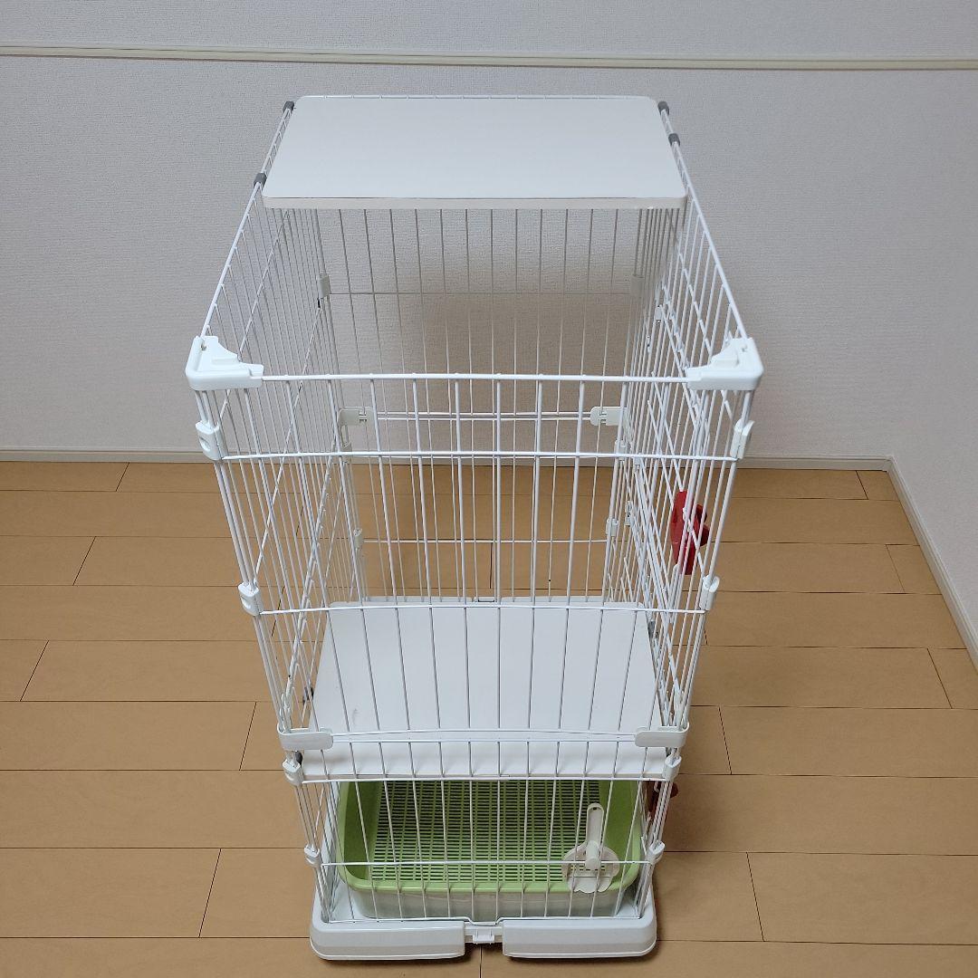 2段ホワイトケージ 子猫用