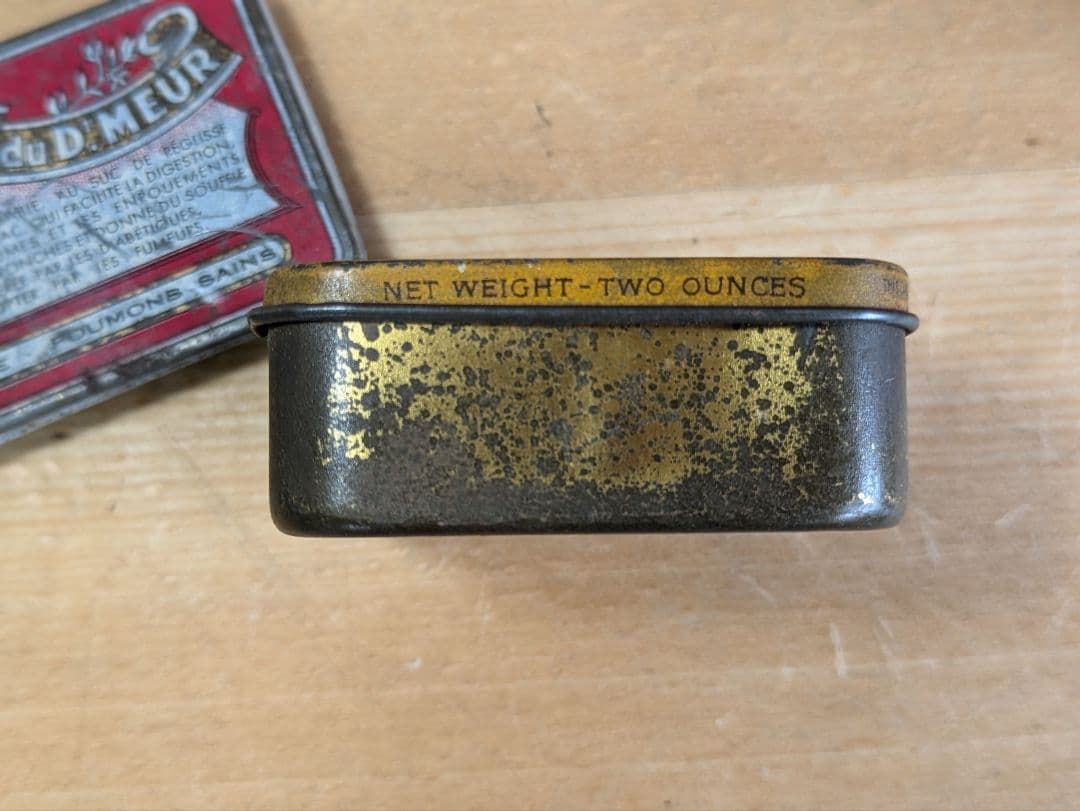 イギリス アンティーク ブリキ製 缶セット ４点