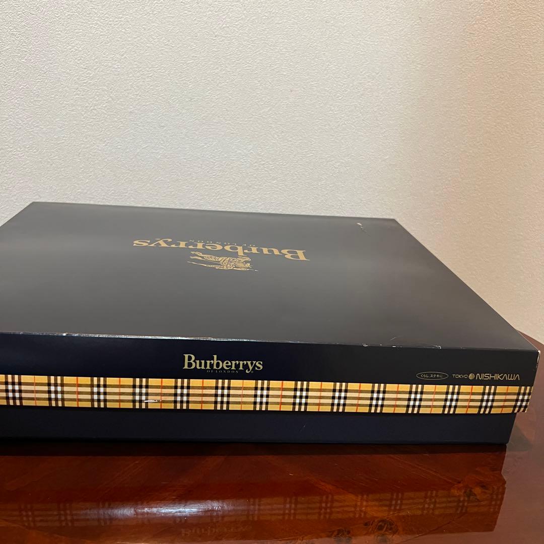 未使用 BURBERRY バーバリー 西川産業 タオルケット 140×190