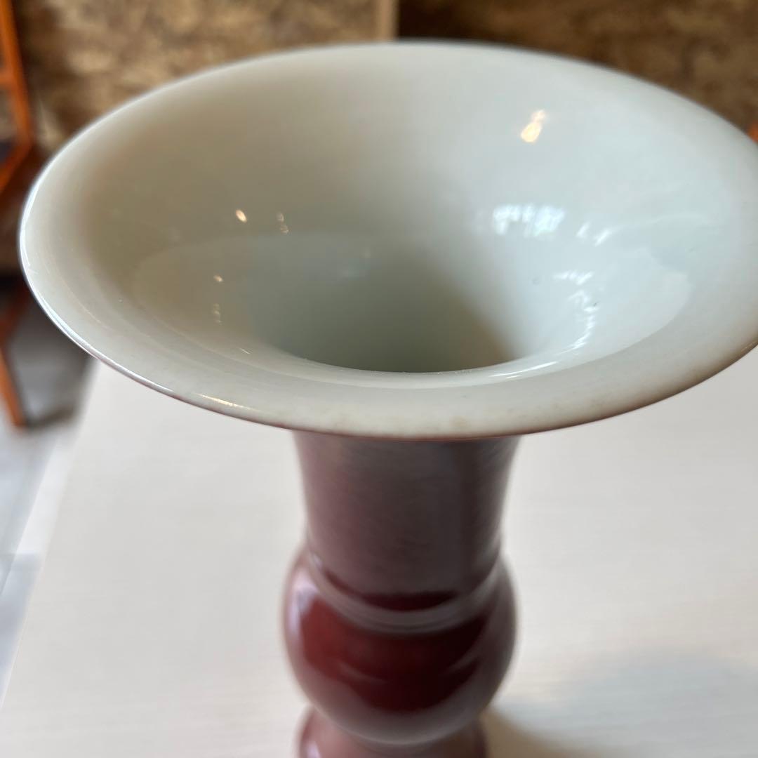 茶色のフラスコ型杯