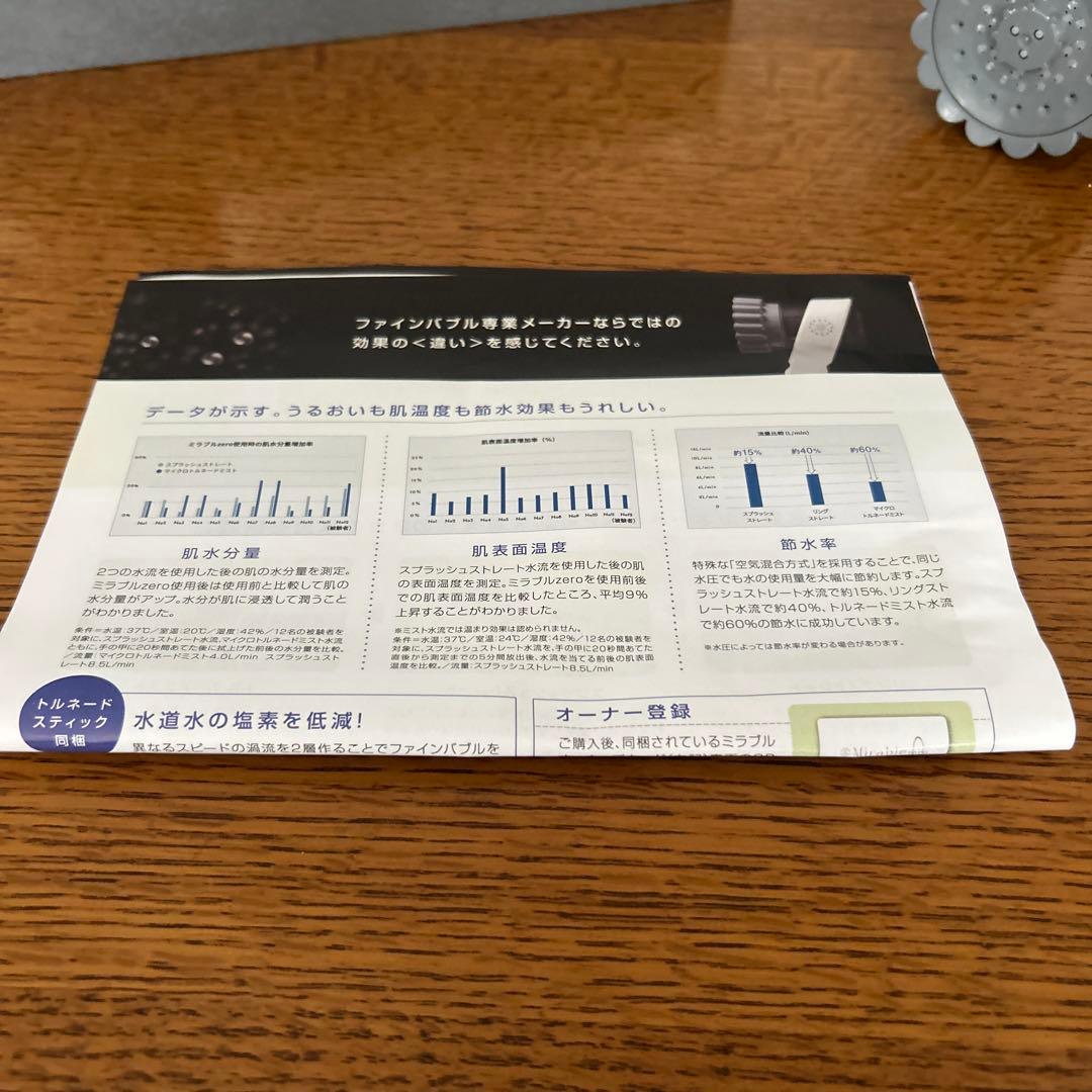Mirable zero シャワーヘッド