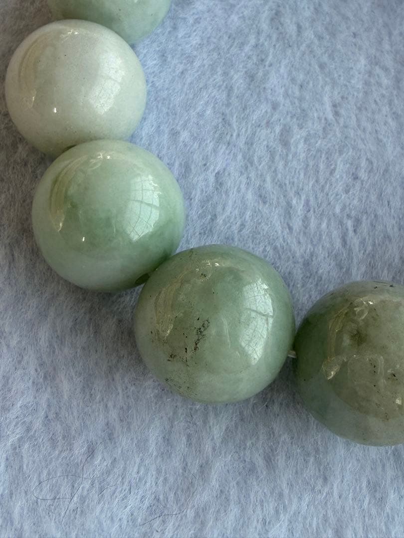 翡翠ブレスレット 大玉　（16㎜/18㎝）　値下げ